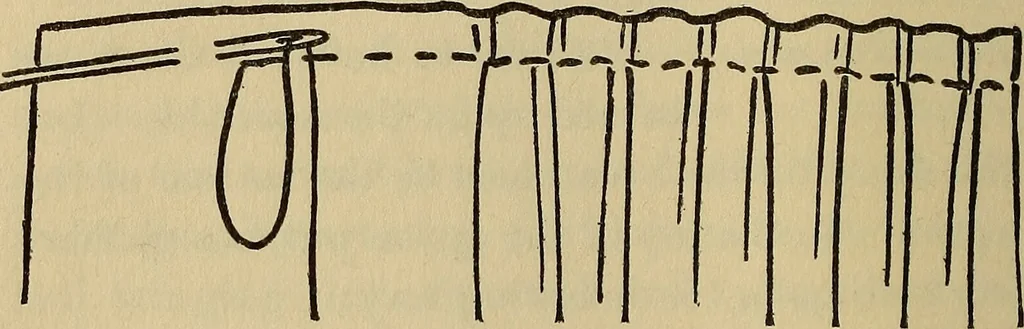 An illustration from A little sewing book for a little girl, 1918, leaf 67