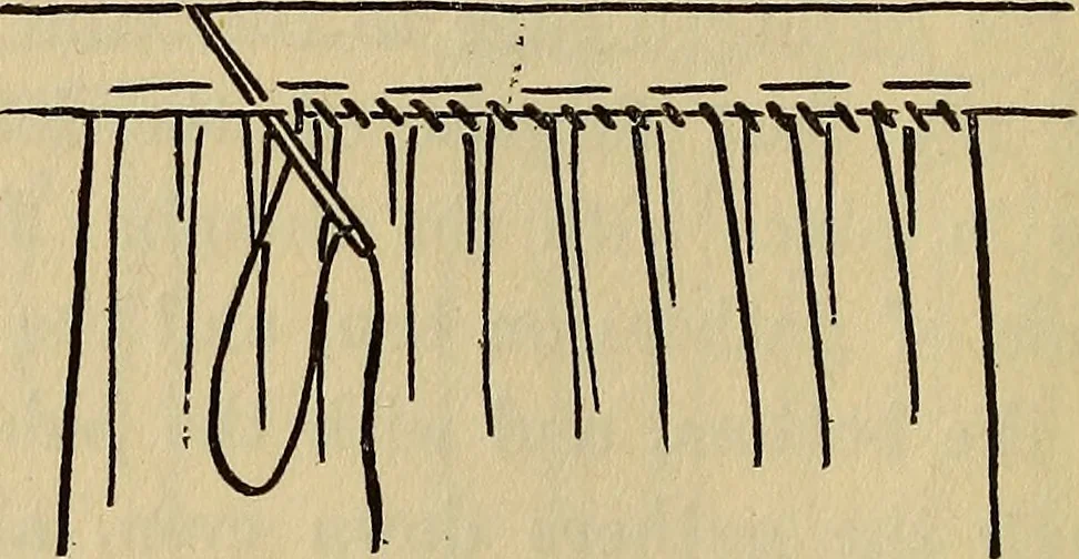 An illustration from A little sewing book for a little girl, 1918, leaf 69