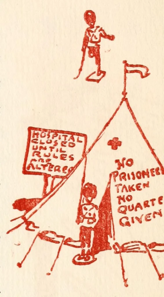 An illustration from Little wars : a game for boys from twelve years of age to one hundred and fifty and for that more intelligent sort of girls who like boys' games and books, 1913, leaf 33
