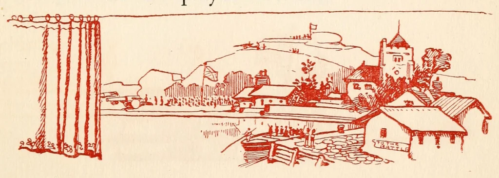 An illustration from Little wars : a game for boys from twelve years of age to one hundred and fifty and for that more intelligent sort of girls who like boys' games and books, 1913, leaf 49
