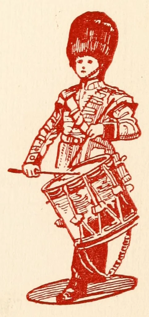An illustration from Little wars : a game for boys from twelve years of age to one hundred and fifty and for that more intelligent sort of girls who like boys' games and books, 1913, leaf 7