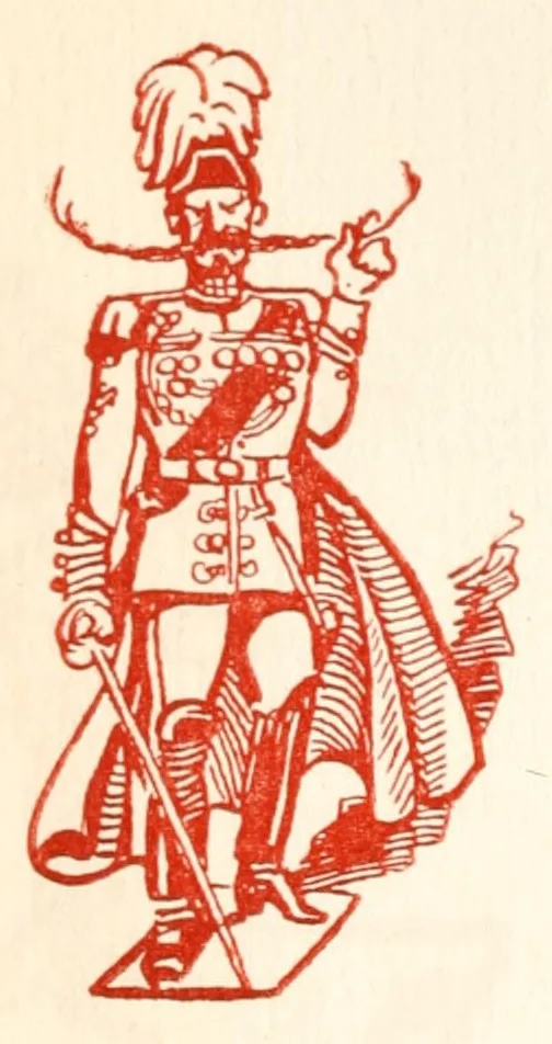An illustration from Little wars : a game for boys from twelve years of age to one hundred and fifty and for that more intelligent sort of girls who like boys' games and books, 1913, leaf 84