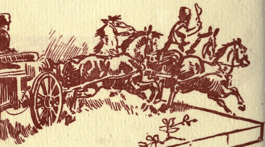 An illustration from Little wars, a game for boys from twelve years of age to one hundred and fifty and for that more intelligent sort of girls who like boys' games and books; with an appendix on Kriegspiel, 1913, leaf 112