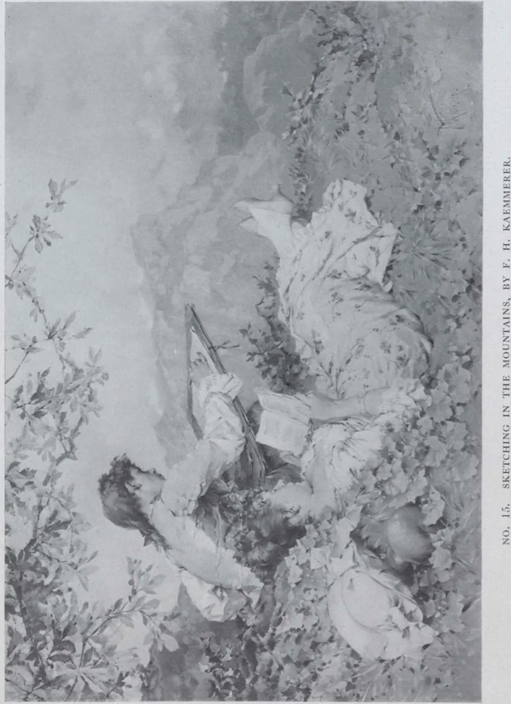 An illustration from Illustrated catalogue of the very valuable art property belonging to the estate of the well-known connoisseur, the late James A. Garland, Esq., a former trustee of the Metropolitan Museum of Art [electronic resource] : to be sold at unrestricted public sale by order of Charles T. Garland, Robert B. Dodson, and Robert Emmet, trustees, on the dates herein mentioned, 1909, leaf 35