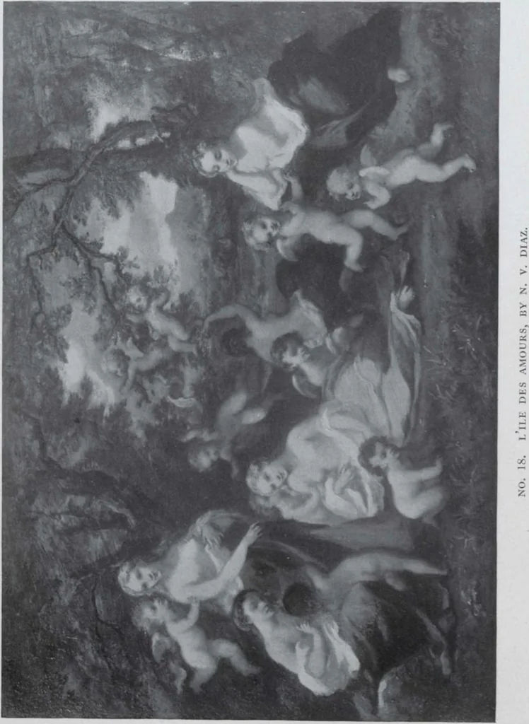 An illustration from Illustrated catalogue of the very valuable art property belonging to the estate of the well-known connoisseur, the late James A. Garland, Esq., a former trustee of the Metropolitan Museum of Art [electronic resource] : to be sold at unrestricted public sale by order of Charles T. Garland, Robert B. Dodson, and Robert Emmet, trustees, on the dates herein mentioned, 1909, leaf 41