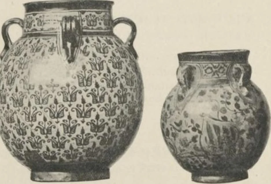An illustration from Illustrated catalogue of the important and interesting collection of beautiful pottery vases of Eastern origin, dating from the sixth century B.C. to the eighteenth century A.D., being the collection of the widely known connoisseur Mr. Thomas B. Clarke of New York City [electronic resource] : to be sold at unrestricted public sale at the American Art Galleries on the afternoons herein stated, 1917, leaf 137