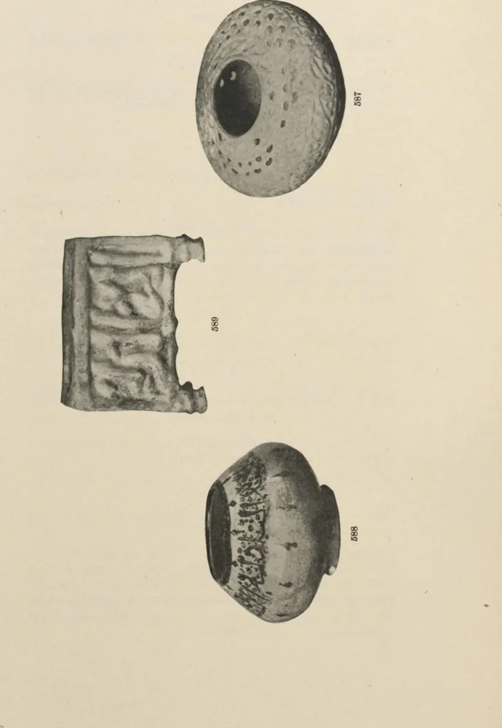 An illustration from Illustrated catalogue of the important and interesting collection of beautiful pottery vases of Eastern origin, dating from the sixth century B.C. to the eighteenth century A.D., being the collection of the widely known connoisseur Mr. Thomas B. Clarke of New York City [electronic resource] : to be sold at unrestricted public sale at the American Art Galleries on the afternoons herein stated, 1917, leaf 156