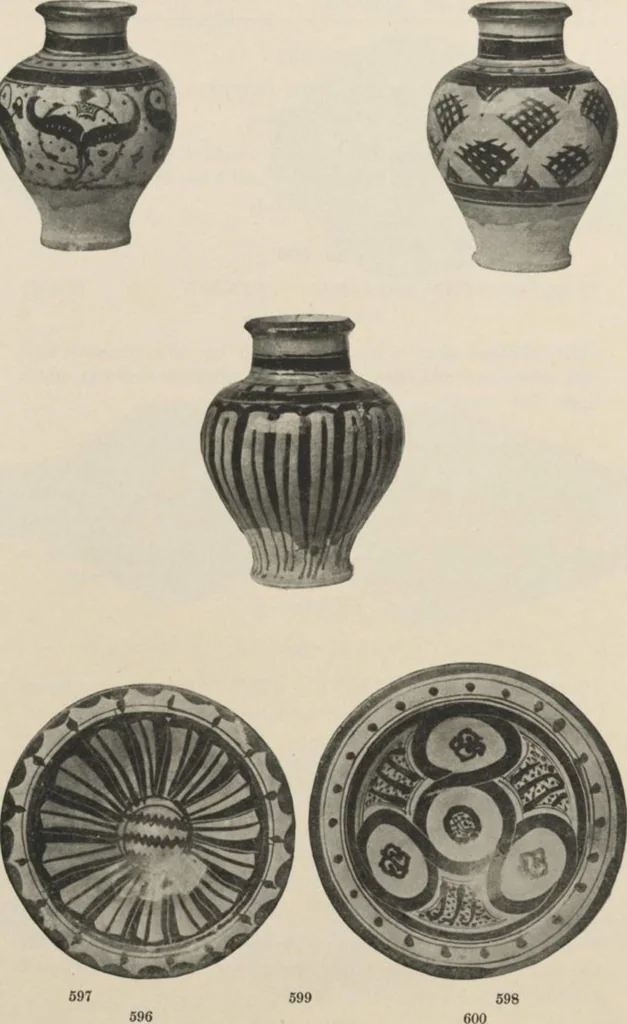 An illustration from Illustrated catalogue of the important and interesting collection of beautiful pottery vases of Eastern origin, dating from the sixth century B.C. to the eighteenth century A.D., being the collection of the widely known connoisseur Mr. Thomas B. Clarke of New York City [electronic resource] : to be sold at unrestricted public sale at the American Art Galleries on the afternoons herein stated, 1917, leaf 160