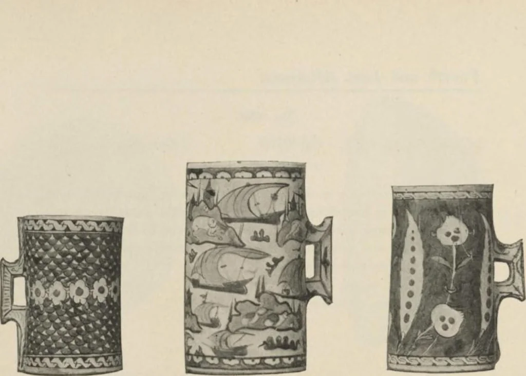 An illustration from Illustrated catalogue of the important and interesting collection of beautiful pottery vases of Eastern origin, dating from the sixth century B.C. to the eighteenth century A.D., being the collection of the widely known connoisseur Mr. Thomas B. Clarke of New York City [electronic resource] : to be sold at unrestricted public sale at the American Art Galleries on the afternoons herein stated, 1917, leaf 182