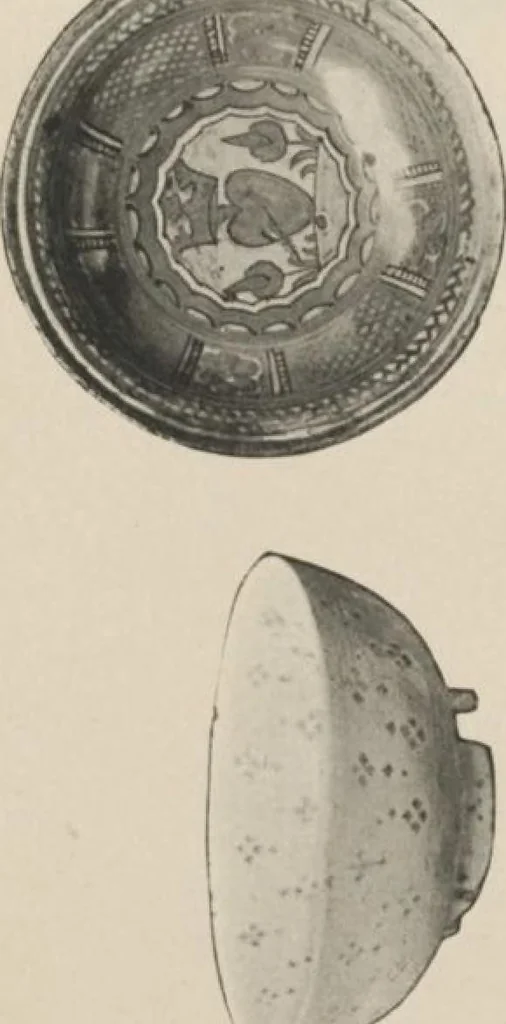 An illustration from Illustrated catalogue of the important and interesting collection of beautiful pottery vases of Eastern origin, dating from the sixth century B.C. to the eighteenth century A.D., being the collection of the widely known connoisseur Mr. Thomas B. Clarke of New York City [electronic resource] : to be sold at unrestricted public sale at the American Art Galleries on the afternoons herein stated, 1917, leaf 184