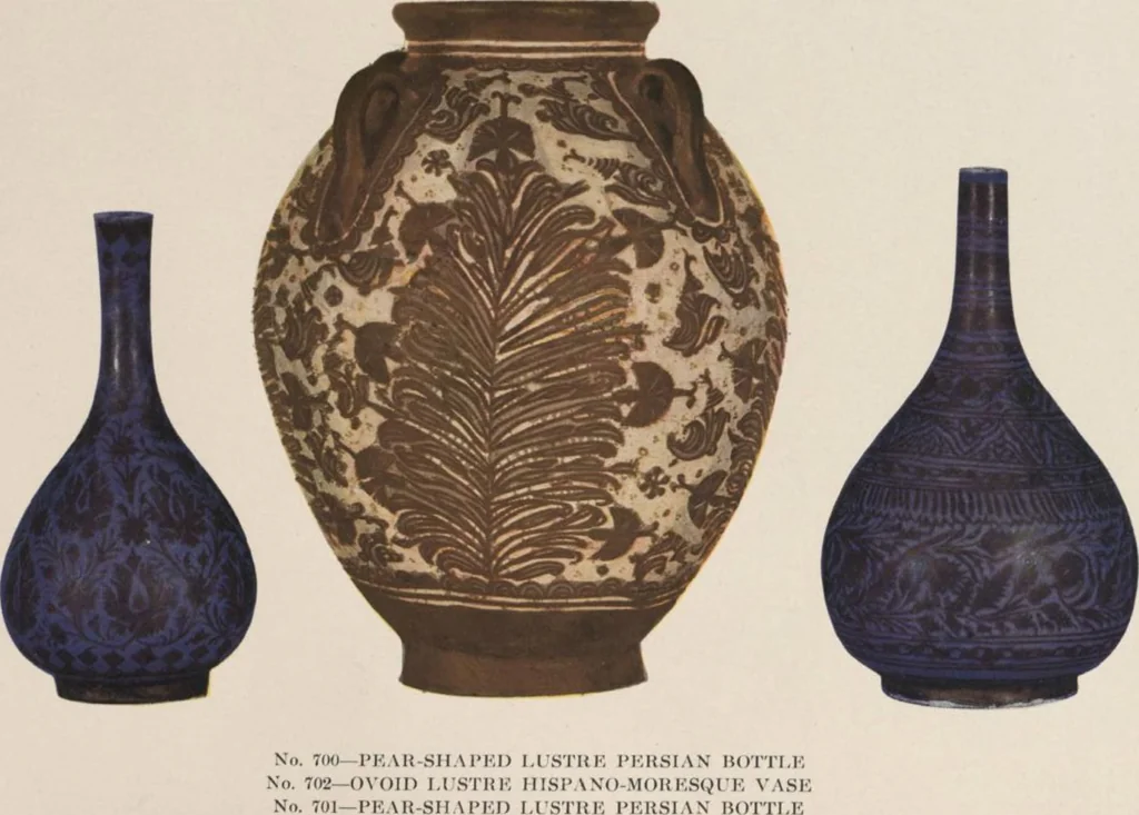 An illustration from Illustrated catalogue of the important and interesting collection of beautiful pottery vases of Eastern origin, dating from the sixth century B.C. to the eighteenth century A.D., being the collection of the widely known connoisseur Mr. Thomas B. Clarke of New York City [electronic resource] : to be sold at unrestricted public sale at the American Art Galleries on the afternoons herein stated, 1917, leaf 199
