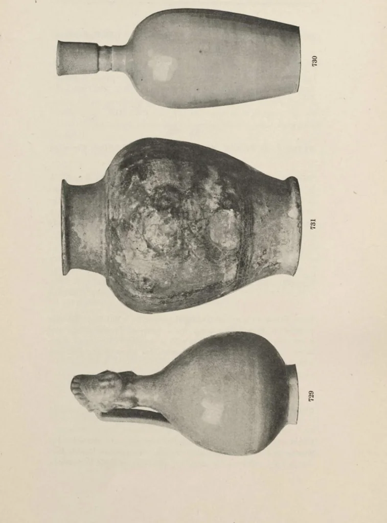 An illustration from Illustrated catalogue of the important and interesting collection of beautiful pottery vases of Eastern origin, dating from the sixth century B.C. to the eighteenth century A.D., being the collection of the widely known connoisseur Mr. Thomas B. Clarke of New York City [electronic resource] : to be sold at unrestricted public sale at the American Art Galleries on the afternoons herein stated, 1917, leaf 211