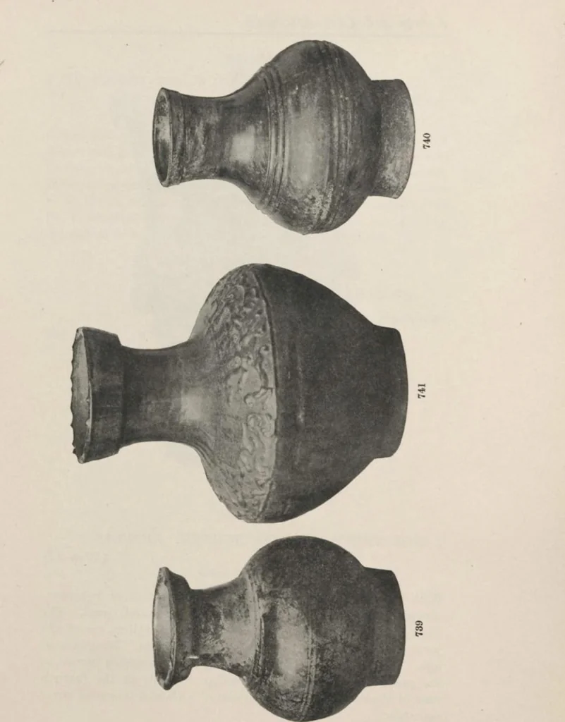 An illustration from Illustrated catalogue of the important and interesting collection of beautiful pottery vases of Eastern origin, dating from the sixth century B.C. to the eighteenth century A.D., being the collection of the widely known connoisseur Mr. Thomas B. Clarke of New York City [electronic resource] : to be sold at unrestricted public sale at the American Art Galleries on the afternoons herein stated, 1917, leaf 215