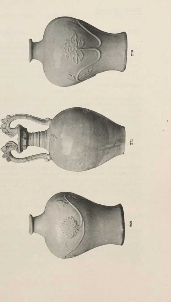 An illustration from Illustrated catalogue of the important and interesting collection of beautiful pottery vases of Eastern origin, dating from the sixth century B.C. to the eighteenth century A.D., being the collection of the widely known connoisseur Mr. Thomas B. Clarke of New York City [electronic resource] : to be sold at unrestricted public sale at the American Art Galleries on the afternoons herein stated, 1917, leaf 73