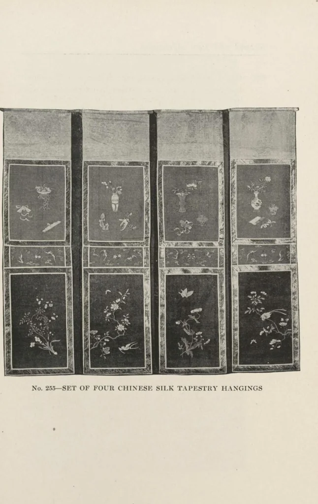 An illustration from Illustrated catalogue of the furniture and embellishments from the Imperial Palace, Pekin, exquisitely wrought gold ornaments from the ceremonial crowns of the former Emperor and Empress of China and numerous other objects of antiquity and distinctive artistic excellence, recently acquired by the firm of Messrs. Yamanaka & Company, New York, Japan, China [electronic resource] : to be sold at unrestricted public sale on the afternoons herein stated, 1917, leaf 118