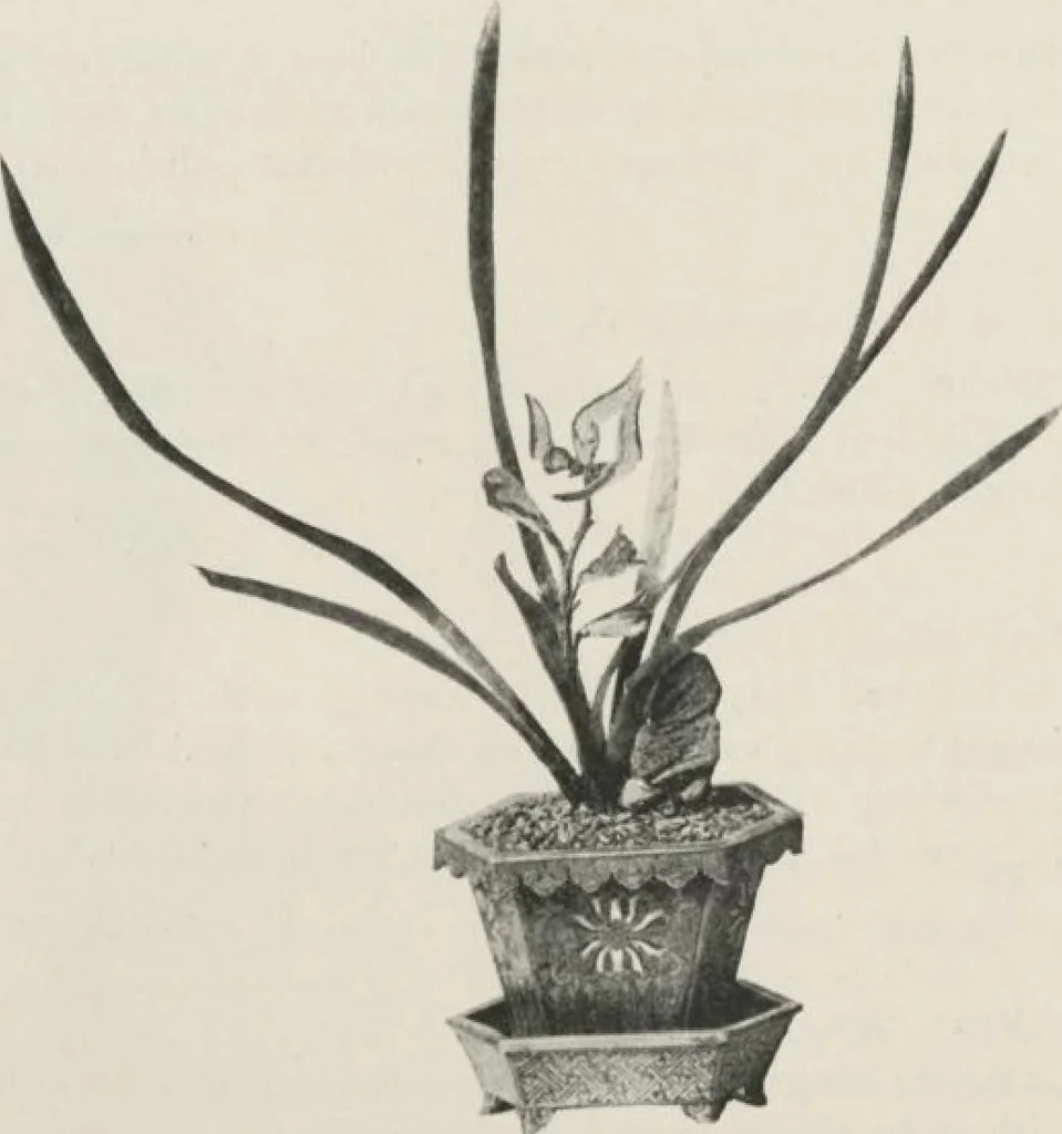 An illustration from Illustrated catalogue of the furniture and embellishments from the Imperial Palace, Pekin, exquisitely wrought gold ornaments from the ceremonial crowns of the former Emperor and Empress of China and numerous other objects of antiquity and distinctive artistic excellence, recently acquired by the firm of Messrs. Yamanaka & Company, New York, Japan, China [electronic resource] : to be sold at unrestricted public sale on the afternoons herein stated, 1917, leaf 17