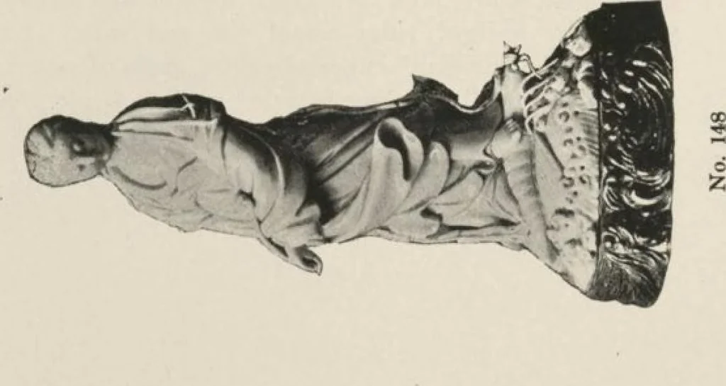 An illustration from Illustrated catalogue of the furniture and embellishments from the Imperial Palace, Pekin, exquisitely wrought gold ornaments from the ceremonial crowns of the former Emperor and Empress of China and numerous other objects of antiquity and distinctive artistic excellence, recently acquired by the firm of Messrs. Yamanaka & Company, New York, Japan, China [electronic resource] : to be sold at unrestricted public sale on the afternoons herein stated, 1917, leaf 68