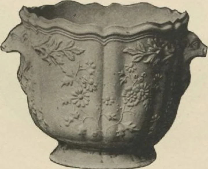 An illustration from Illustrated catalogue of a remarkable collection of beautiful white glazes in European and Oriental productions, exceptional Chinese porcelains, exclusively single-color specimens [electronic resource] : to be sold at unrestricted public sale by direction of Mr. Thomas B. Clarke at the American Art Galleries on the afternoons herein stated, 1918, leaf 11
