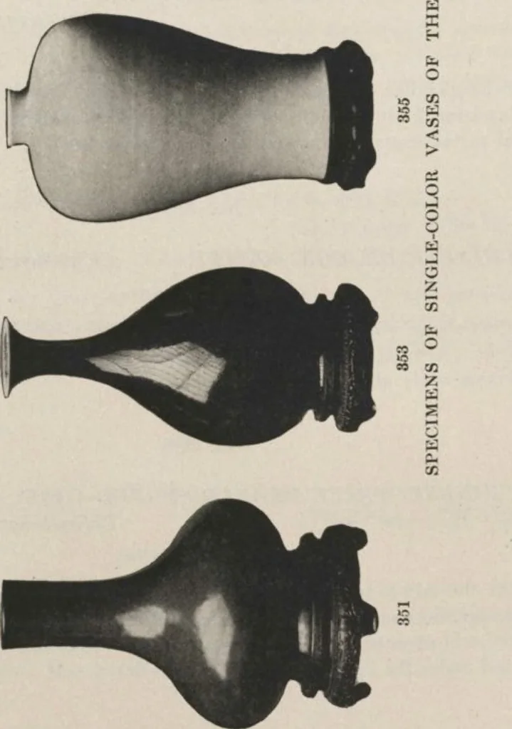 An illustration from Illustrated catalogue of a remarkable collection of beautiful white glazes in European and Oriental productions, exceptional Chinese porcelains, exclusively single-color specimens [electronic resource] : to be sold at unrestricted public sale by direction of Mr. Thomas B. Clarke at the American Art Galleries on the afternoons herein stated, 1918, leaf 113