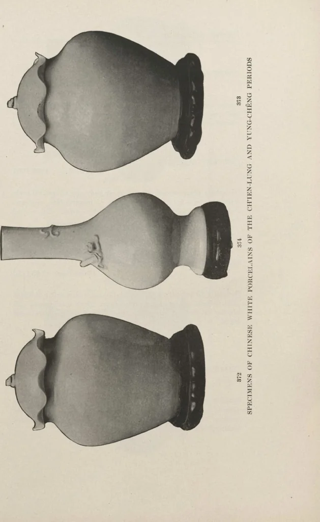 An illustration from Illustrated catalogue of a remarkable collection of beautiful white glazes in European and Oriental productions, exceptional Chinese porcelains, exclusively single-color specimens [electronic resource] : to be sold at unrestricted public sale by direction of Mr. Thomas B. Clarke at the American Art Galleries on the afternoons herein stated, 1918, leaf 119