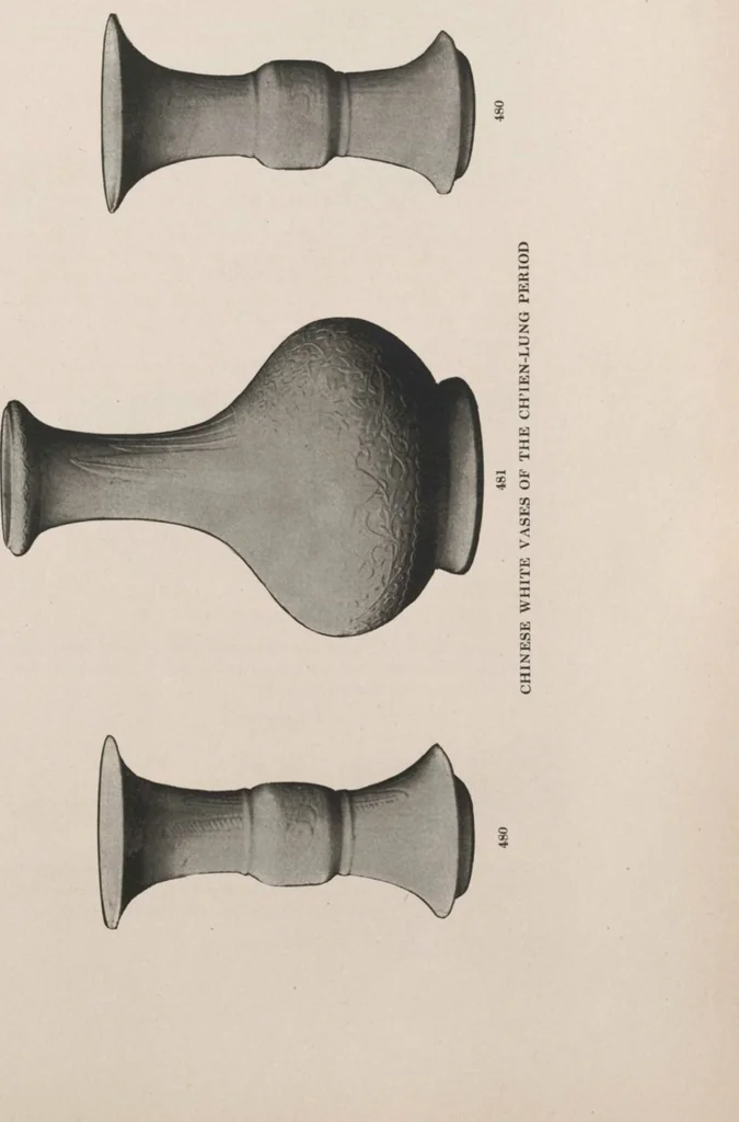 An illustration from Illustrated catalogue of a remarkable collection of beautiful white glazes in European and Oriental productions, exceptional Chinese porcelains, exclusively single-color specimens [electronic resource] : to be sold at unrestricted public sale by direction of Mr. Thomas B. Clarke at the American Art Galleries on the afternoons herein stated, 1918, leaf 159