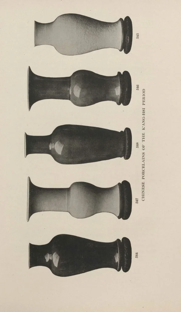 An illustration from Illustrated catalogue of a remarkable collection of beautiful white glazes in European and Oriental productions, exceptional Chinese porcelains, exclusively single-color specimens [electronic resource] : to be sold at unrestricted public sale by direction of Mr. Thomas B. Clarke at the American Art Galleries on the afternoons herein stated, 1918, leaf 181