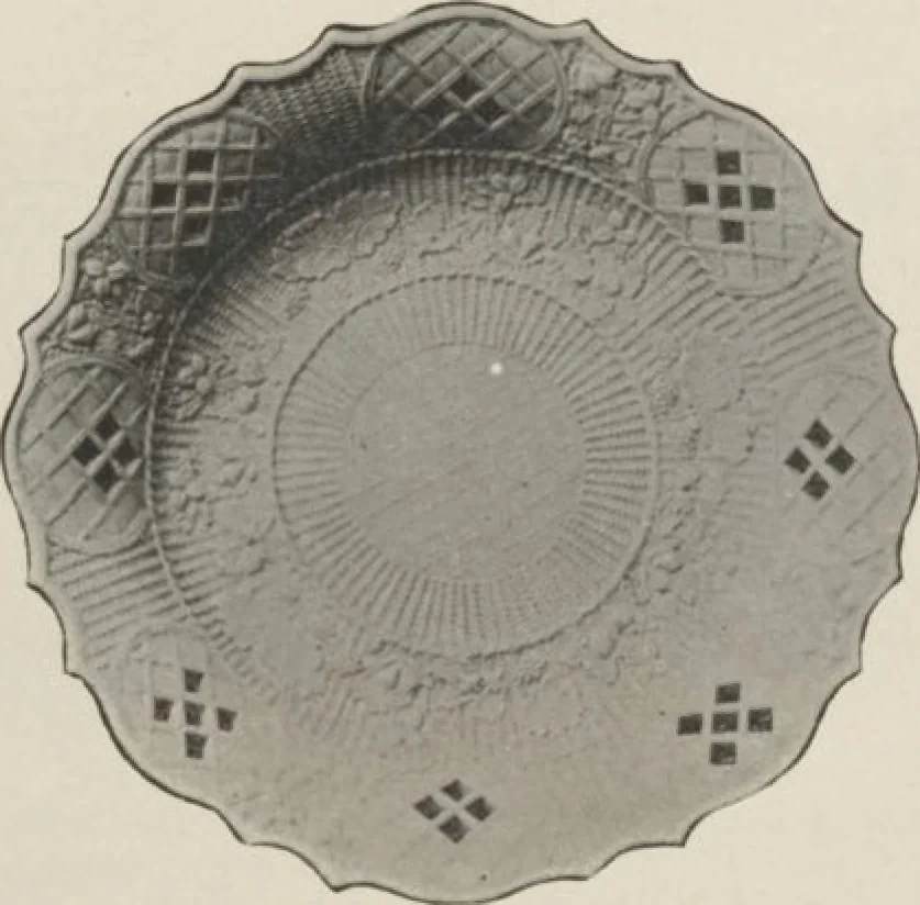 An illustration from Illustrated catalogue of a remarkable collection of beautiful white glazes in European and Oriental productions, exceptional Chinese porcelains, exclusively single-color specimens [electronic resource] : to be sold at unrestricted public sale by direction of Mr. Thomas B. Clarke at the American Art Galleries on the afternoons herein stated, 1918, leaf 34