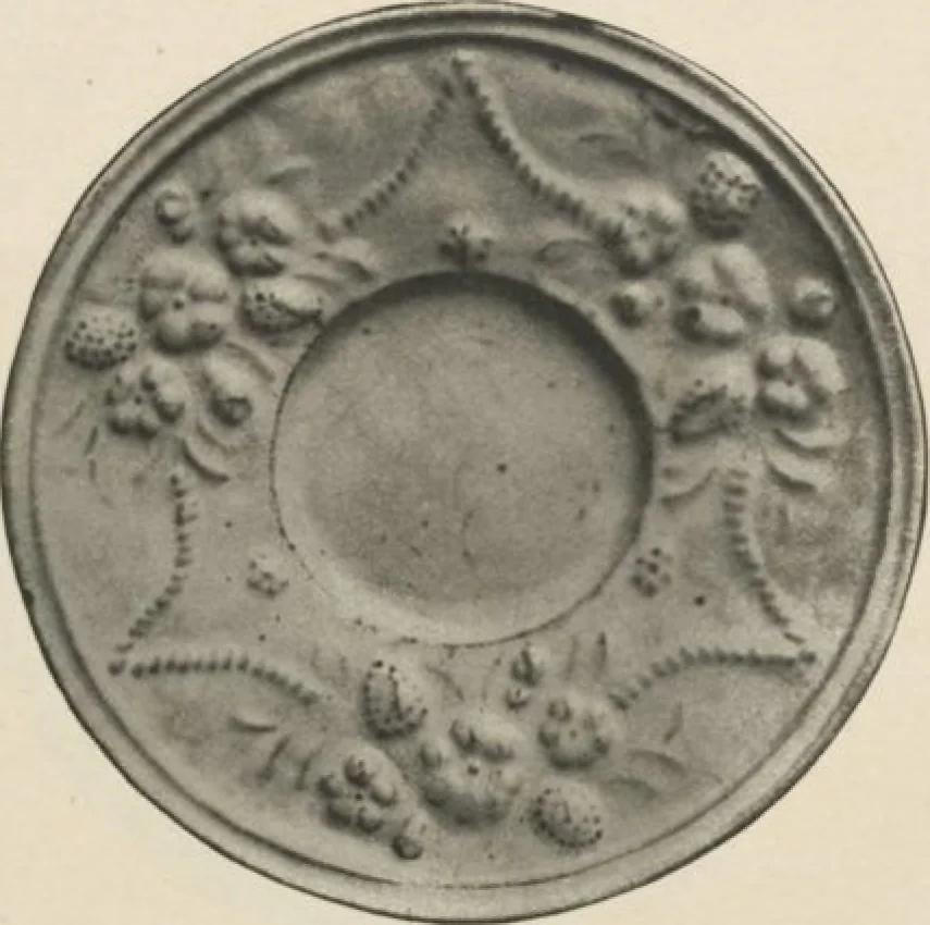 An illustration from Illustrated catalogue of a remarkable collection of beautiful white glazes in European and Oriental productions, exceptional Chinese porcelains, exclusively single-color specimens [electronic resource] : to be sold at unrestricted public sale by direction of Mr. Thomas B. Clarke at the American Art Galleries on the afternoons herein stated, 1918, leaf 89