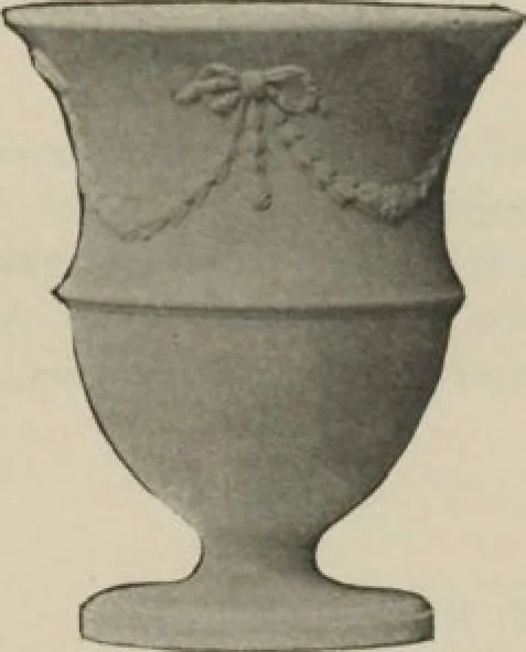 An illustration from Illustrated catalogue of a remarkable collection of beautiful white glazes in European and Oriental productions, exceptional Chinese porcelains, exclusively single-color specimens [electronic resource] : to be sold at unrestricted public sale by direction of Mr. Thomas B. Clarke at the American Art Galleries on the afternoons herein stated, 1918, leaf 9