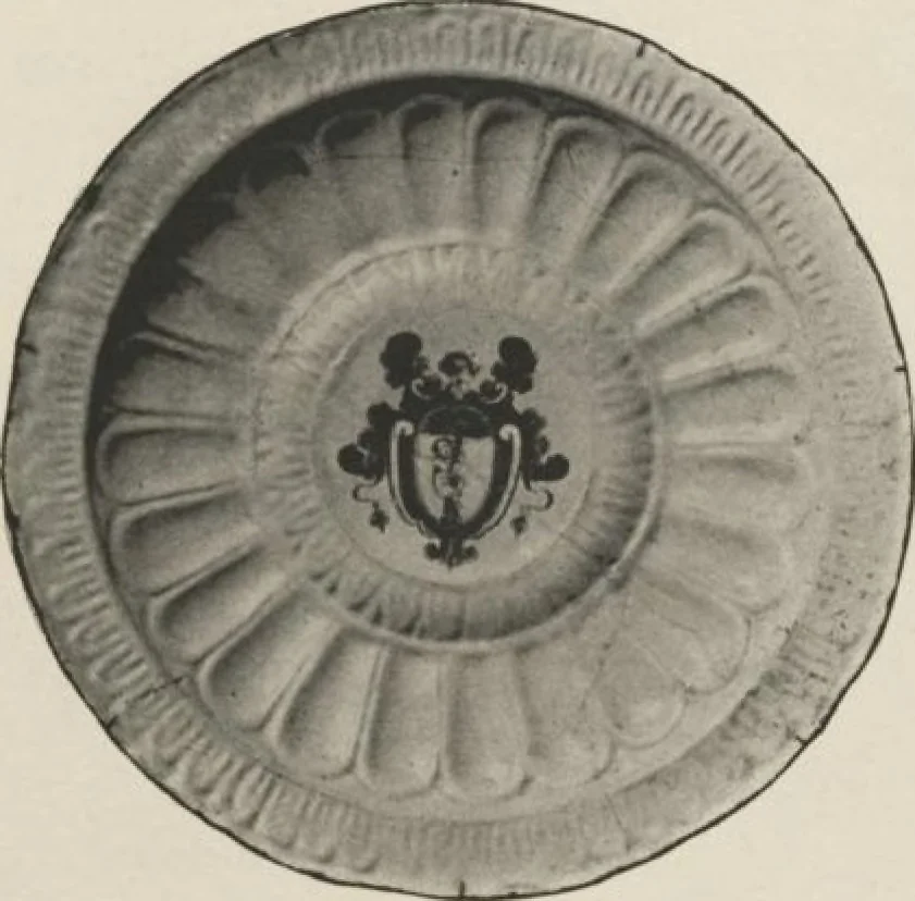 An illustration from Illustrated catalogue of a remarkable collection of beautiful white glazes in European and Oriental productions, exceptional Chinese porcelains, exclusively single-color specimens [electronic resource] : to be sold at unrestricted public sale by direction of Mr. Thomas B. Clarke at the American Art Galleries on the afternoons herein stated, 1918, leaf 94