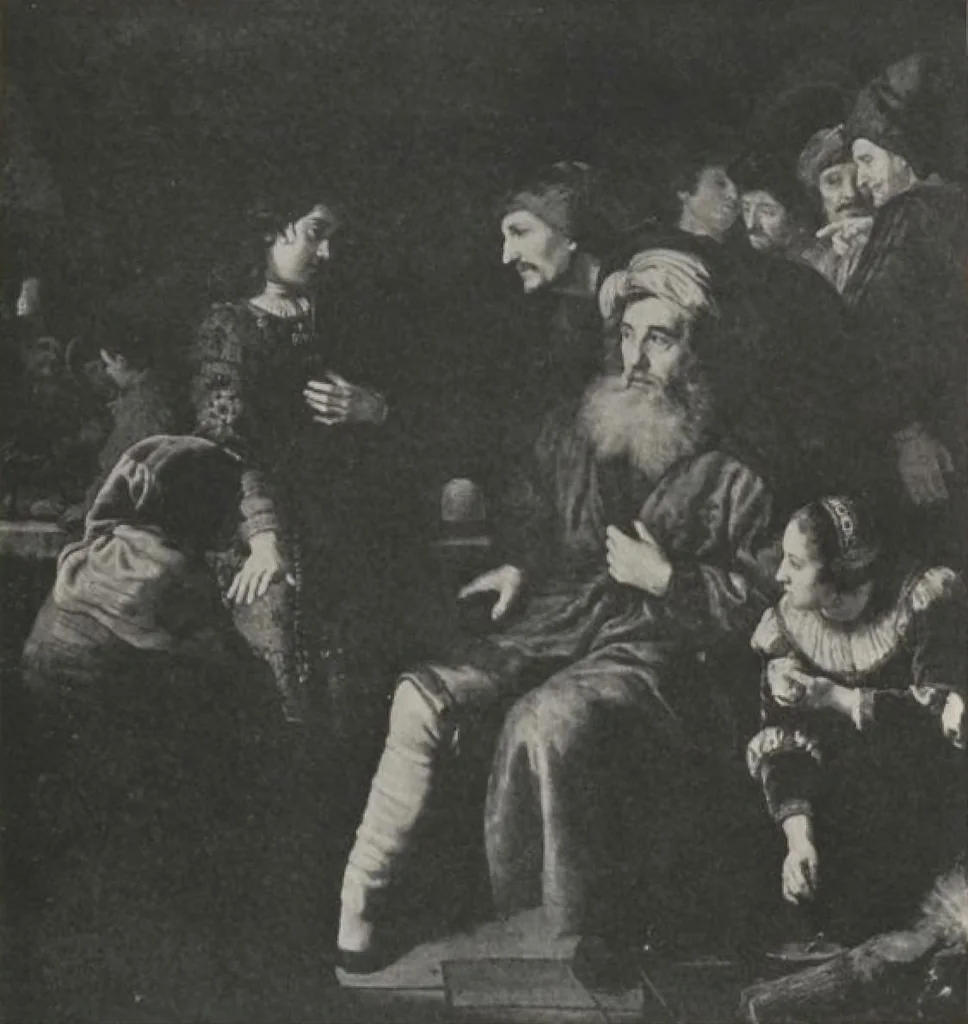 An illustration from Illustrated catalogue of a highly important collection of ancient paintings of the Italian, Dutch, Spanish, Flemish and French schools, including an imposing gathering of Italian and Flemish primitives [electronic resource] : to be sold at unrestricted public sale by direction of the F. Kleinberger Galleries, for the purpose of adjusting the business interests of their former partnership and the present incorporation, in the grand ballroom of the Plaza Hotel, Fifth Avenue, 58th to 59th Street, on the evening herein stated, 1918, leaf 171