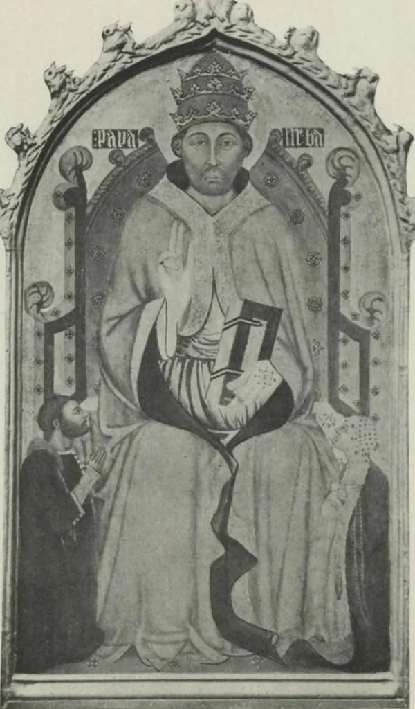 An illustration from Illustrated catalogue of a highly important collection of ancient paintings of the Italian, Dutch, Spanish, Flemish and French schools, including an imposing gathering of Italian and Flemish primitives [electronic resource] : to be sold at unrestricted public sale by direction of the F. Kleinberger Galleries, for the purpose of adjusting the business interests of their former partnership and the present incorporation, in the grand ballroom of the Plaza Hotel, Fifth Avenue, 58th to 59th Street, on the evening herein stated, 1918, leaf 176