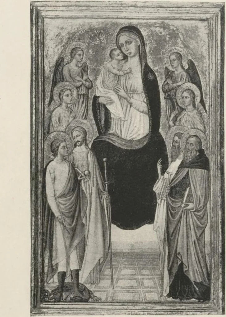 An illustration from Illustrated catalogue of a highly important collection of ancient paintings of the Italian, Dutch, Spanish, Flemish and French schools, including an imposing gathering of Italian and Flemish primitives [electronic resource] : to be sold at unrestricted public sale by direction of the F. Kleinberger Galleries, for the purpose of adjusting the business interests of their former partnership and the present incorporation, in the grand ballroom of the Plaza Hotel, Fifth Avenue, 58th to 59th Street, on the evening herein stated, 1918, leaf 26