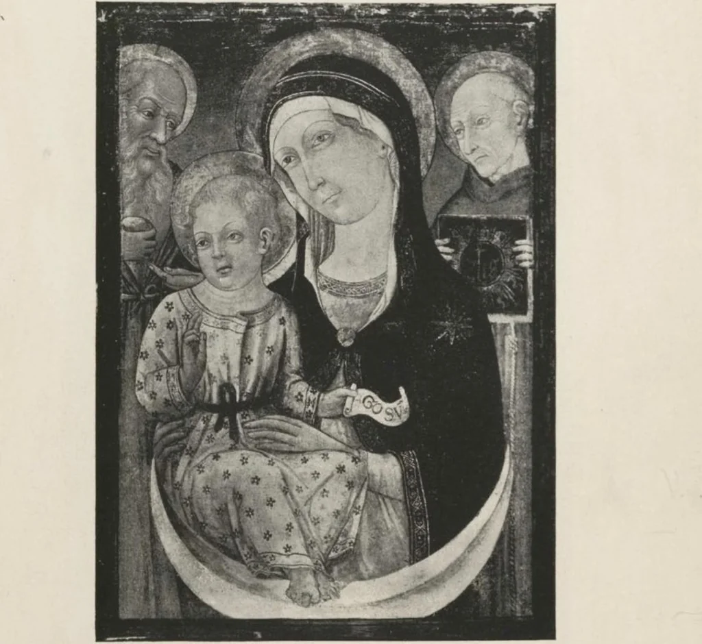 An illustration from Illustrated catalogue of a highly important collection of ancient paintings of the Italian, Dutch, Spanish, Flemish and French schools, including an imposing gathering of Italian and Flemish primitives [electronic resource] : to be sold at unrestricted public sale by direction of the F. Kleinberger Galleries, for the purpose of adjusting the business interests of their former partnership and the present incorporation, in the grand ballroom of the Plaza Hotel, Fifth Avenue, 58th to 59th Street, on the evening herein stated, 1918, leaf 30