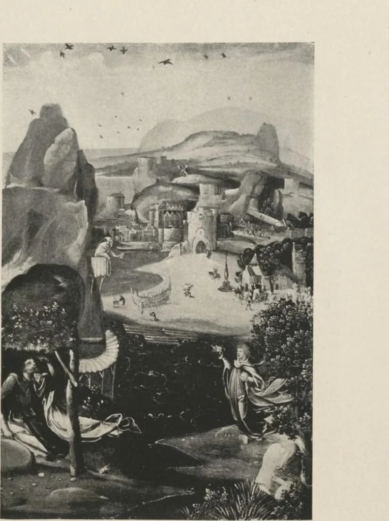 An illustration from Illustrated catalogue of a highly important collection of ancient paintings of the Italian, Dutch, Spanish, Flemish and French schools, including an imposing gathering of Italian and Flemish primitives [electronic resource] : to be sold at unrestricted public sale by direction of the F. Kleinberger Galleries, for the purpose of adjusting the business interests of their former partnership and the present incorporation, in the grand ballroom of the Plaza Hotel, Fifth Avenue, 58th to 59th Street, on the evening herein stated, 1918, leaf 46