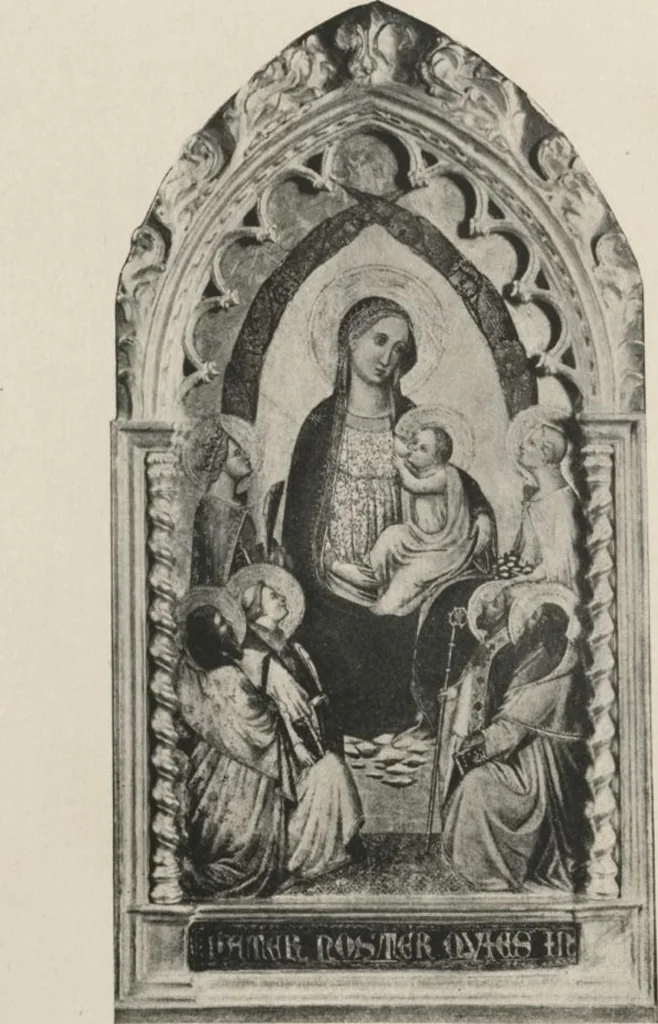 An illustration from Illustrated catalogue of a highly important collection of ancient paintings of the Italian, Dutch, Spanish, Flemish and French schools, including an imposing gathering of Italian and Flemish primitives [electronic resource] : to be sold at unrestricted public sale by direction of the F. Kleinberger Galleries, for the purpose of adjusting the business interests of their former partnership and the present incorporation, in the grand ballroom of the Plaza Hotel, Fifth Avenue, 58th to 59th Street, on the evening herein stated, 1918, leaf 50