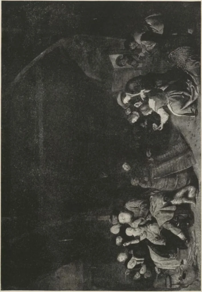 An illustration from Illustrated catalogue of a highly important collection of ancient paintings of the Italian, Dutch, Spanish, Flemish and French schools, including an imposing gathering of Italian and Flemish primitives [electronic resource] : to be sold at unrestricted public sale by direction of the F. Kleinberger Galleries, for the purpose of adjusting the business interests of their former partnership and the present incorporation, in the grand ballroom of the Plaza Hotel, Fifth Avenue, 58th to 59th Street, on the evening herein stated, 1918, leaf 60