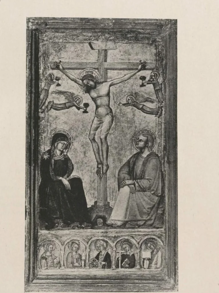 An illustration from Illustrated catalogue of a highly important collection of ancient paintings of the Italian, Dutch, Spanish, Flemish and French schools, including an imposing gathering of Italian and Flemish primitives [electronic resource] : to be sold at unrestricted public sale by direction of the F. Kleinberger Galleries, for the purpose of adjusting the business interests of their former partnership and the present incorporation, in the grand ballroom of the Plaza Hotel, Fifth Avenue, 58th to 59th Street, on the evening herein stated, 1918, leaf 72