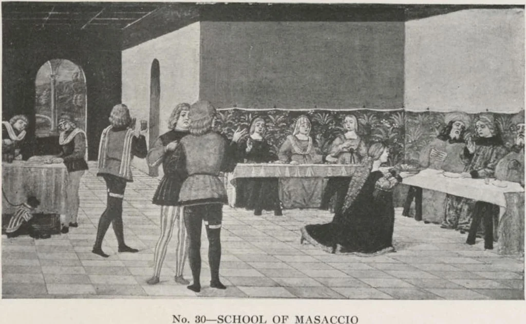 An illustration from Illustrated catalogue of a highly important collection of ancient paintings of the Italian, Dutch, Spanish, Flemish and French schools, including an imposing gathering of Italian and Flemish primitives [electronic resource] : to be sold at unrestricted public sale by direction of the F. Kleinberger Galleries, for the purpose of adjusting the business interests of their former partnership and the present incorporation, in the grand ballroom of the Plaza Hotel, Fifth Avenue, 58th to 59th Street, on the evening herein stated, 1918, leaf 74
