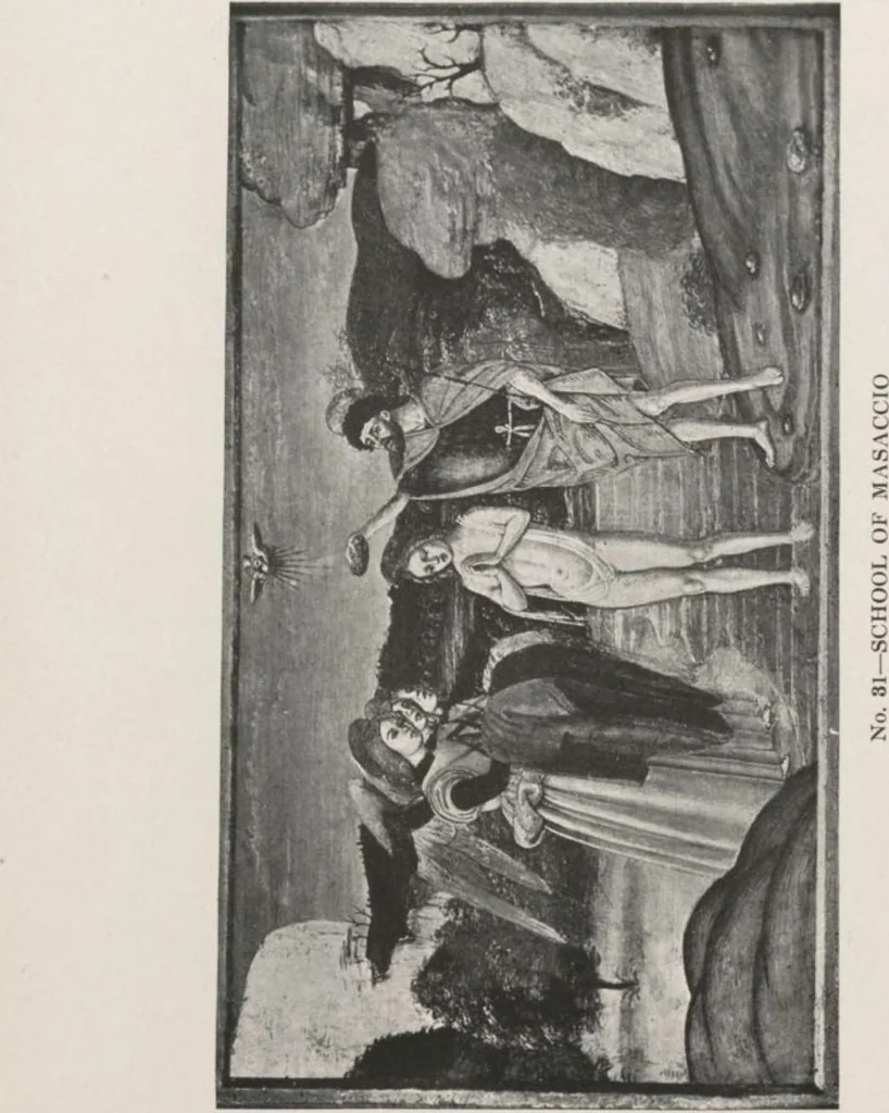 An illustration from Illustrated catalogue of a highly important collection of ancient paintings of the Italian, Dutch, Spanish, Flemish and French schools, including an imposing gathering of Italian and Flemish primitives [electronic resource] : to be sold at unrestricted public sale by direction of the F. Kleinberger Galleries, for the purpose of adjusting the business interests of their former partnership and the present incorporation, in the grand ballroom of the Plaza Hotel, Fifth Avenue, 58th to 59th Street, on the evening herein stated, 1918, leaf 76