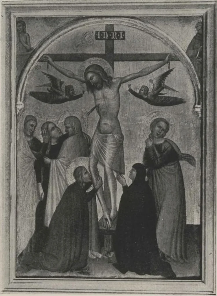 An illustration from Illustrated catalogue of a highly important collection of ancient paintings of the Italian, Dutch, Spanish, Flemish and French schools, including an imposing gathering of Italian and Flemish primitives [electronic resource] : to be sold at unrestricted public sale by direction of the F. Kleinberger Galleries, for the purpose of adjusting the business interests of their former partnership and the present incorporation, in the grand ballroom of the Plaza Hotel, Fifth Avenue, 58th to 59th Street, on the evening herein stated, 1918, leaf 96