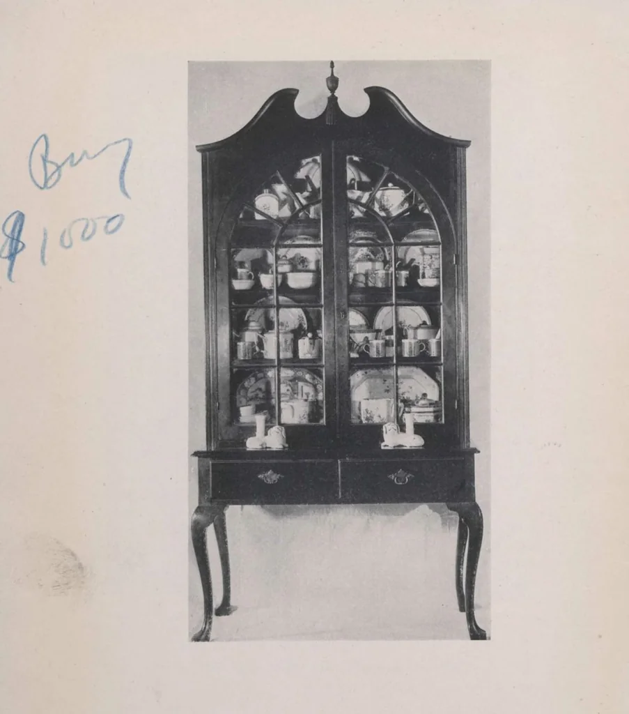 An illustration from The Jacob Paxson Temple collection of early American furniture and objects of art [electronic resource], 1922, leaf 3