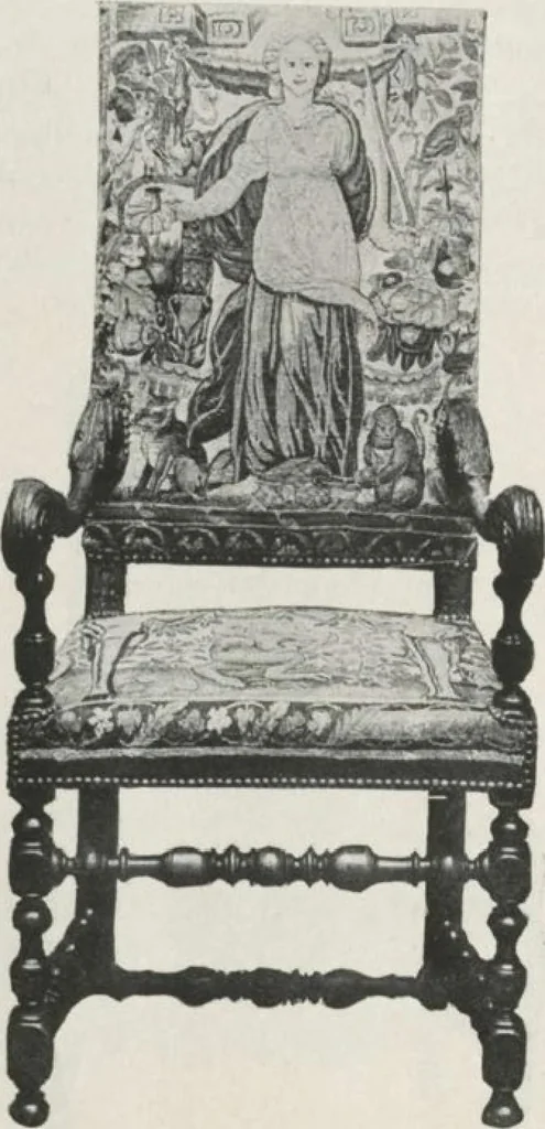 An illustration from Illustrated catalogue of the valuable collection of rare Gothic art and other artistic antique property belonging to the continental connoisseur and expert Henri S. de Souhami of Paris, acquired by him from Prince Henri de Faucigny Lucinge, Madame Lelong and other sources [electronic resource] : to be sold at unrestricted publi sale at the new American Art Galleries ... on the afternoons herein stated, 1922, leaf 117