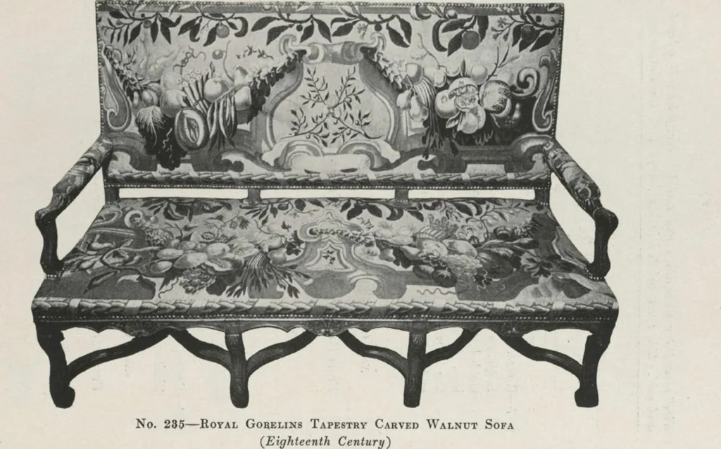 An illustration from Illustrated catalogue of the valuable collection of rare Gothic art and other artistic antique property belonging to the continental connoisseur and expert Henri S. de Souhami of Paris, acquired by him from Prince Henri de Faucigny Lucinge, Madame Lelong and other sources [electronic resource] : to be sold at unrestricted publi sale at the new American Art Galleries ... on the afternoons herein stated, 1922, leaf 127