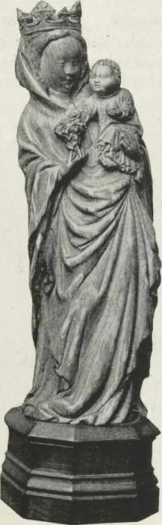 An illustration from Illustrated catalogue of the valuable collection of rare Gothic art and other artistic antique property belonging to the continental connoisseur and expert Henri S. de Souhami of Paris, acquired by him from Prince Henri de Faucigny Lucinge, Madame Lelong and other sources [electronic resource] : to be sold at unrestricted publi sale at the new American Art Galleries ... on the afternoons herein stated, 1922, leaf 16