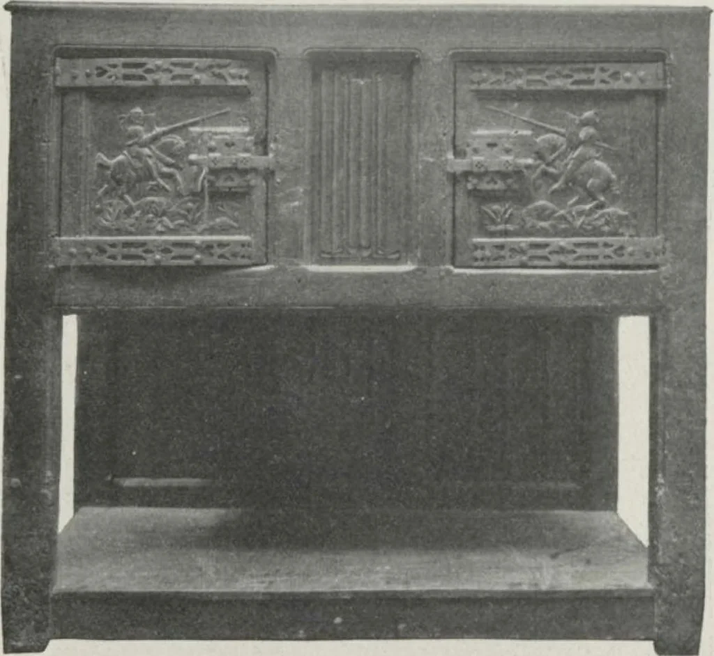 An illustration from Illustrated catalogue of the valuable collection of rare Gothic art and other artistic antique property belonging to the continental connoisseur and expert Henri S. de Souhami of Paris, acquired by him from Prince Henri de Faucigny Lucinge, Madame Lelong and other sources [electronic resource] : to be sold at unrestricted publi sale at the new American Art Galleries ... on the afternoons herein stated, 1922, leaf 160