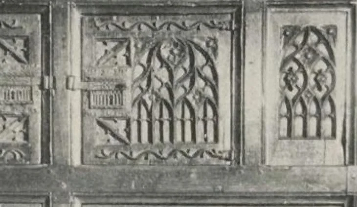 An illustration from Illustrated catalogue of the valuable collection of rare Gothic art and other artistic antique property belonging to the continental connoisseur and expert Henri S. de Souhami of Paris, acquired by him from Prince Henri de Faucigny Lucinge, Madame Lelong and other sources [electronic resource] : to be sold at unrestricted publi sale at the new American Art Galleries ... on the afternoons herein stated, 1922, leaf 169