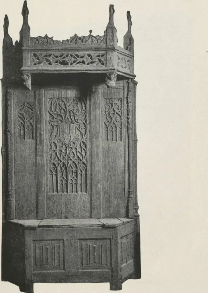 An illustration from Illustrated catalogue of the valuable collection of rare Gothic art and other artistic antique property belonging to the continental connoisseur and expert Henri S. de Souhami of Paris, acquired by him from Prince Henri de Faucigny Lucinge, Madame Lelong and other sources [electronic resource] : to be sold at unrestricted publi sale at the new American Art Galleries ... on the afternoons herein stated, 1922, leaf 177