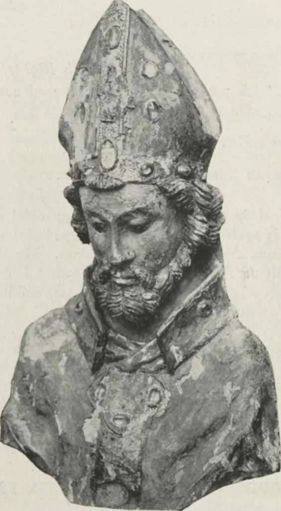 An illustration from Illustrated catalogue of the valuable collection of rare Gothic art and other artistic antique property belonging to the continental connoisseur and expert Henri S. de Souhami of Paris, acquired by him from Prince Henri de Faucigny Lucinge, Madame Lelong and other sources [electronic resource] : to be sold at unrestricted publi sale at the new American Art Galleries ... on the afternoons herein stated, 1922, leaf 37