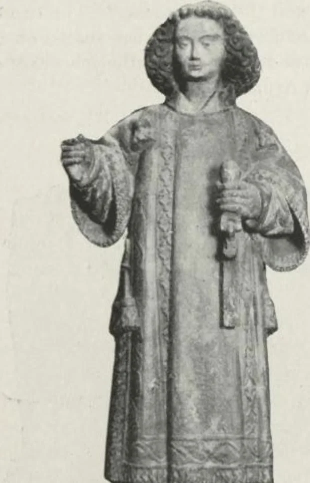 An illustration from Illustrated catalogue of the valuable collection of rare Gothic art and other artistic antique property belonging to the continental connoisseur and expert Henri S. de Souhami of Paris, acquired by him from Prince Henri de Faucigny Lucinge, Madame Lelong and other sources [electronic resource] : to be sold at unrestricted publi sale at the new American Art Galleries ... on the afternoons herein stated, 1922, leaf 39